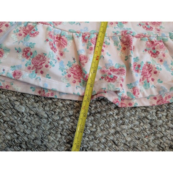 JANIE AND JACK Girls Pink Floral Long Sleeve Hooded Sweater Dress Girls Size 10 - Picture 4 of 8